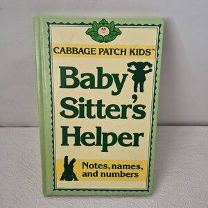 Vintage 1984 Cabbage Patch Kids Baby Sitters Helper Notes Names Numbers Book